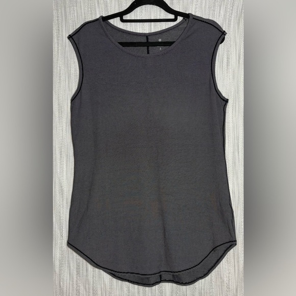 Athleta Tops - Athleta Black and Gray Striped Tank Top
